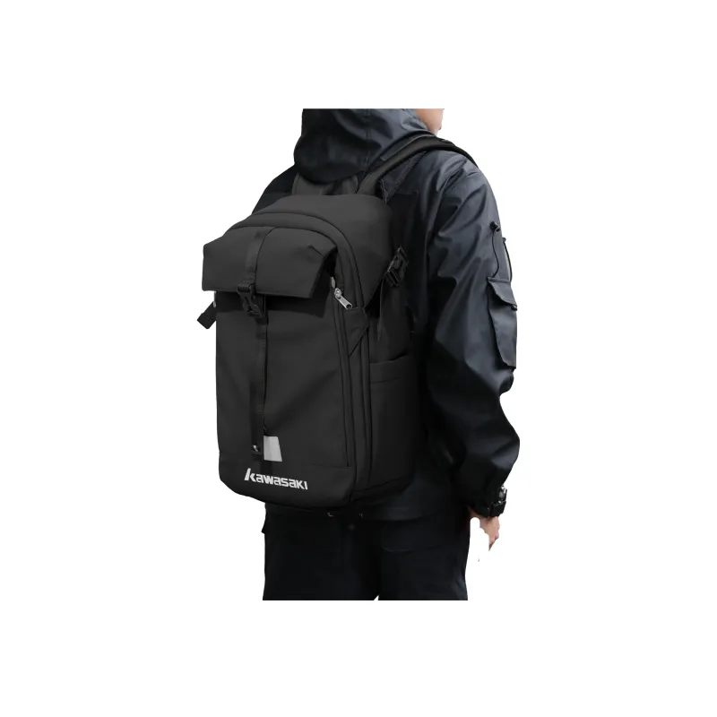 Kawasaki Fabric Backpack Helmet Bag Ball Bag Unisex Multicolor-6