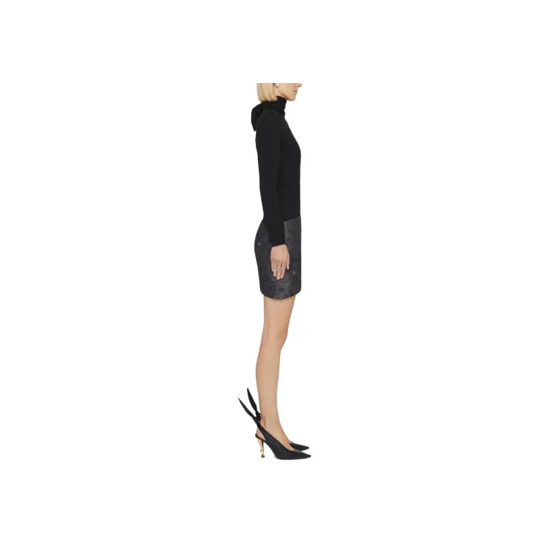 GIVENCHY FW24 Casual Short Skirts Women's Charcoal Gray-3