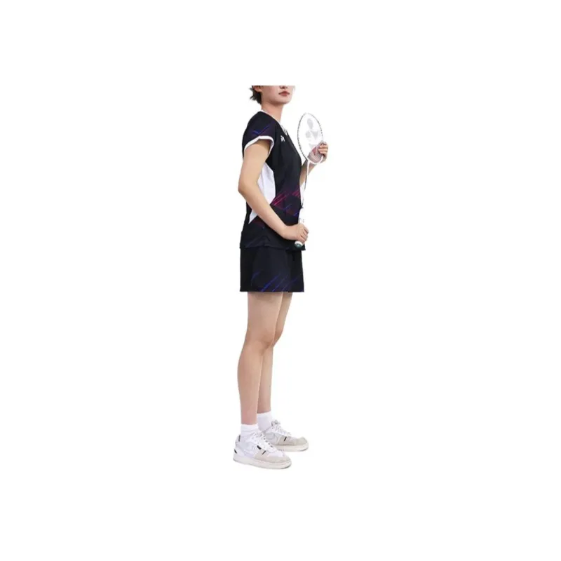 YONEX Regular T Shirt Women's Clear Bright Red-4