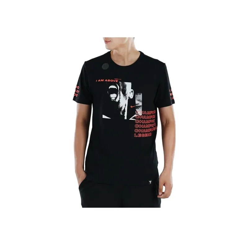 Nike T Shirts Men Black-2