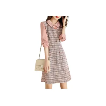 Mo Han Yi Mei Long Sleeved Dress Women's Light Pink