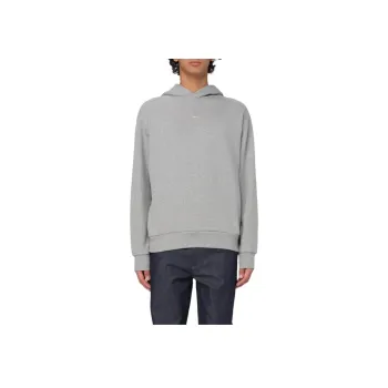 A.P.C Logo Printed Straight Hem Hoodie