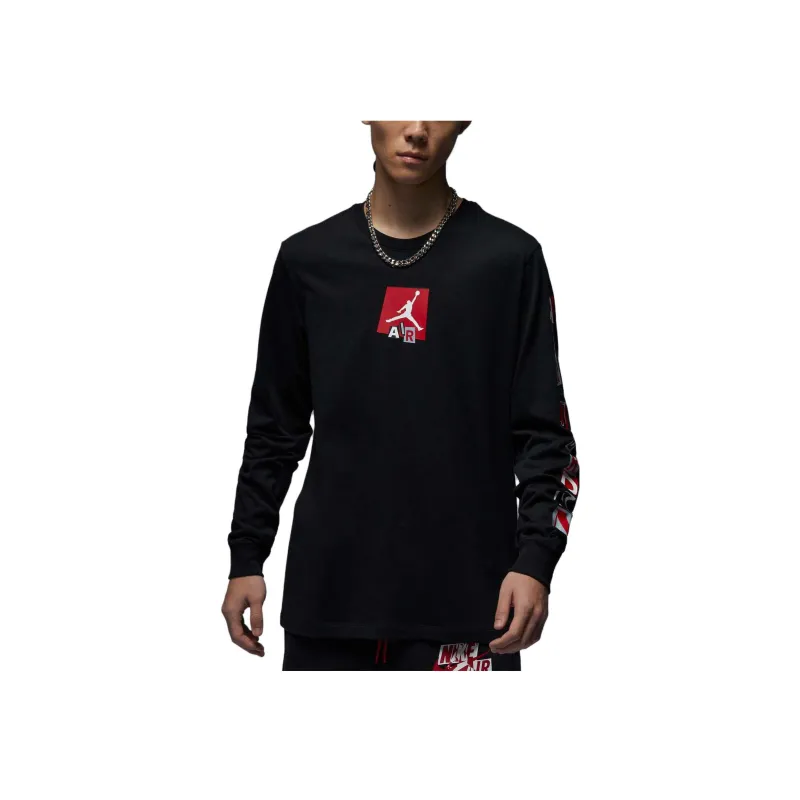 Jordan T Shirts Men Black-3