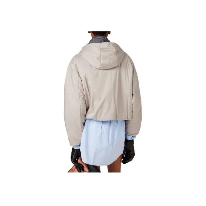 MIU MIU Puffer Jacket Women's Gray-1