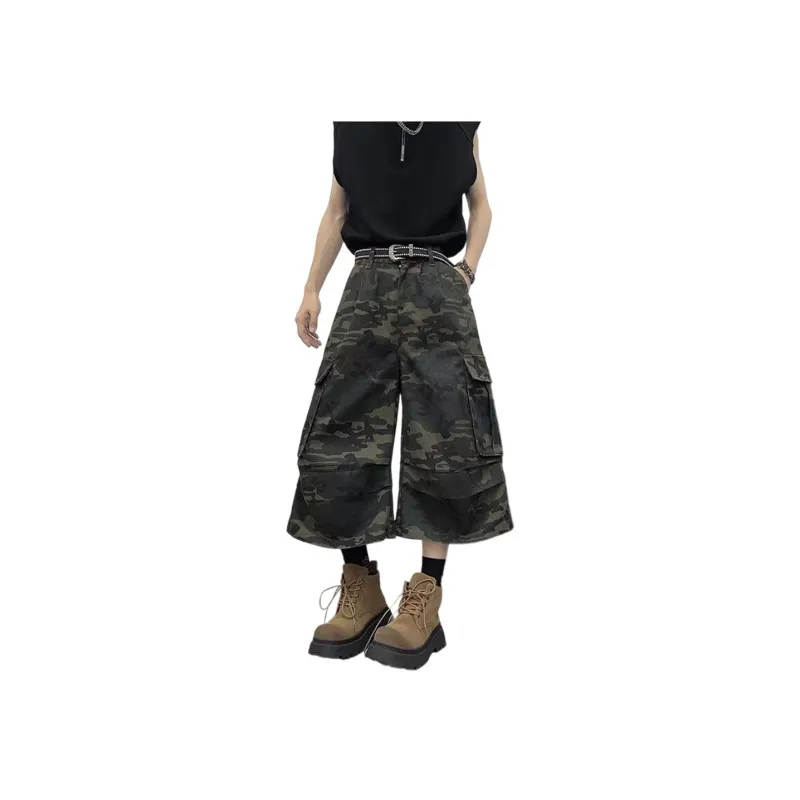 Weles Denim Shorts Unisex Camouflage-0