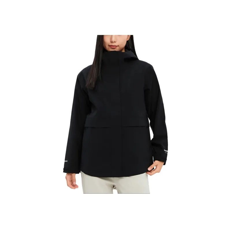 Columbia Water Resistant Windbreaker Jacket Women's Black-2