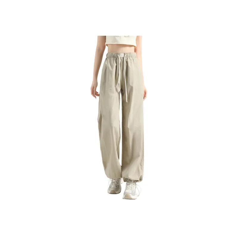 Tonlion Casual Pants Women's Gray Pea Green-1
