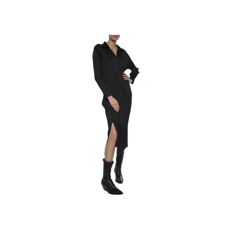 ISSEY MIYAKE Long-Sleeved Dresses Women's Black-2