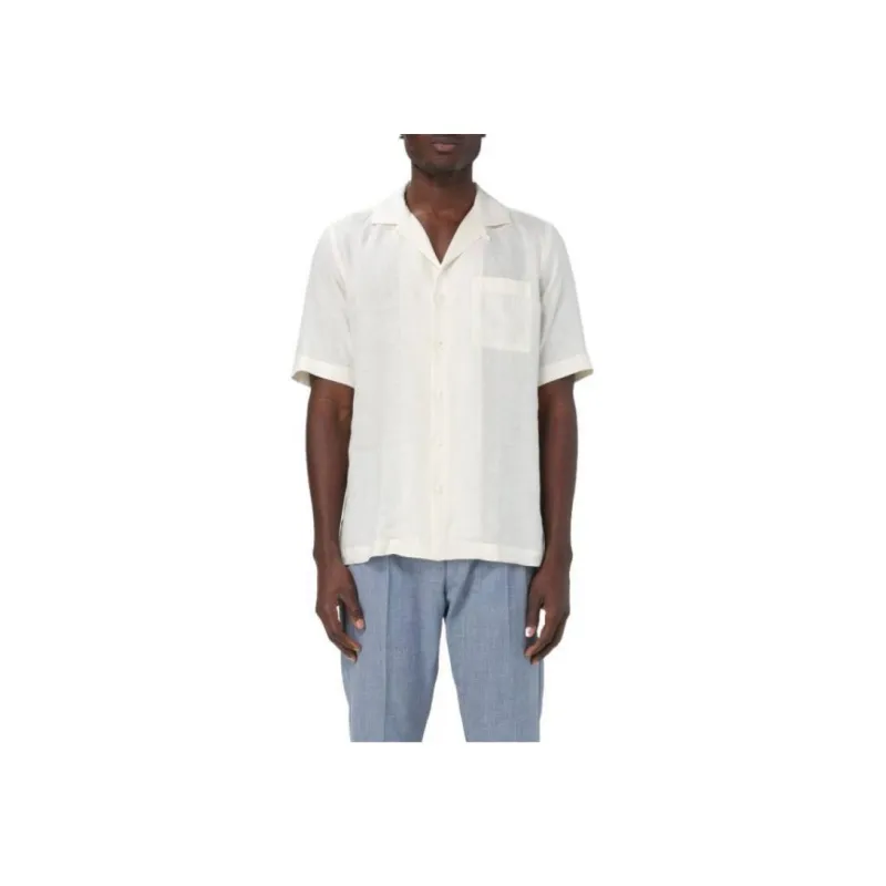 LARDINI Short sleeve Button up Shirt-2
