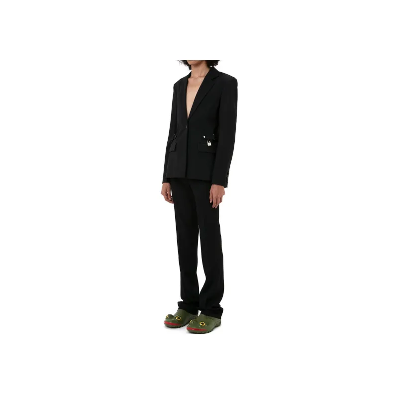 JW Anderson Padlock detail Single breasted Blazer-2