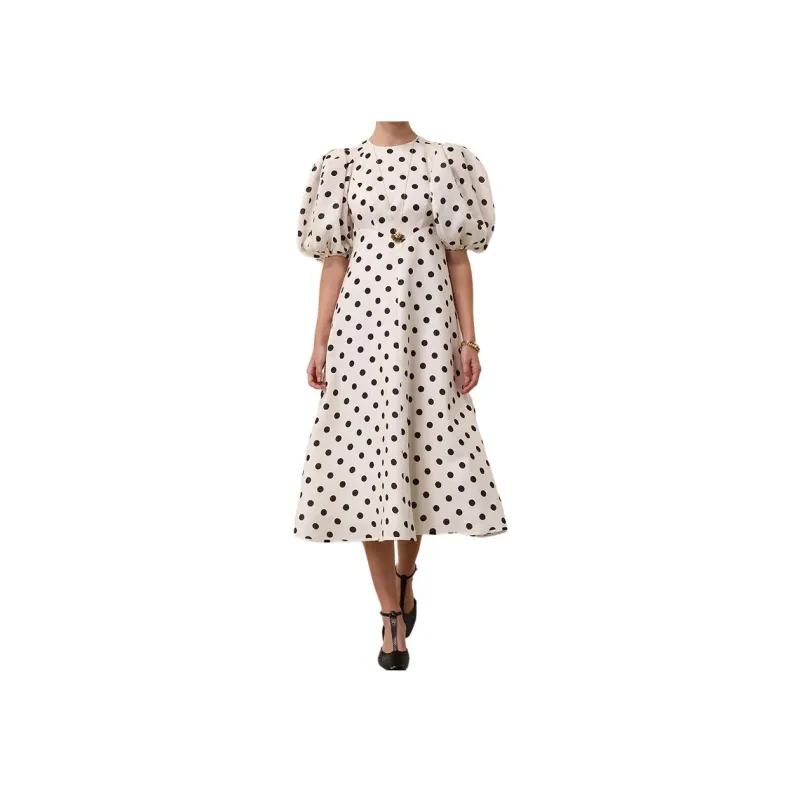 Zimmermann FW24 Short-Sleeved Dresses Women's Cream-1