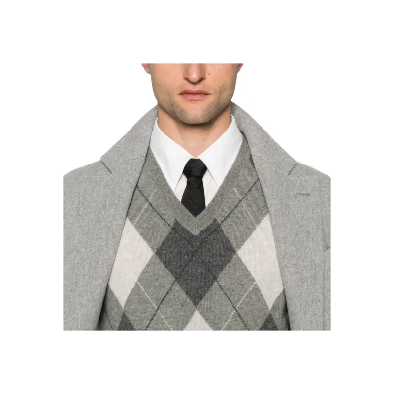 Polo Ralph Lauren Purple Label Argyle-Knit Sleeveless Vest-4