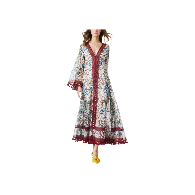 ALICE+OLIVIA Long-Sleeved Dresses Women's Multicolor-1