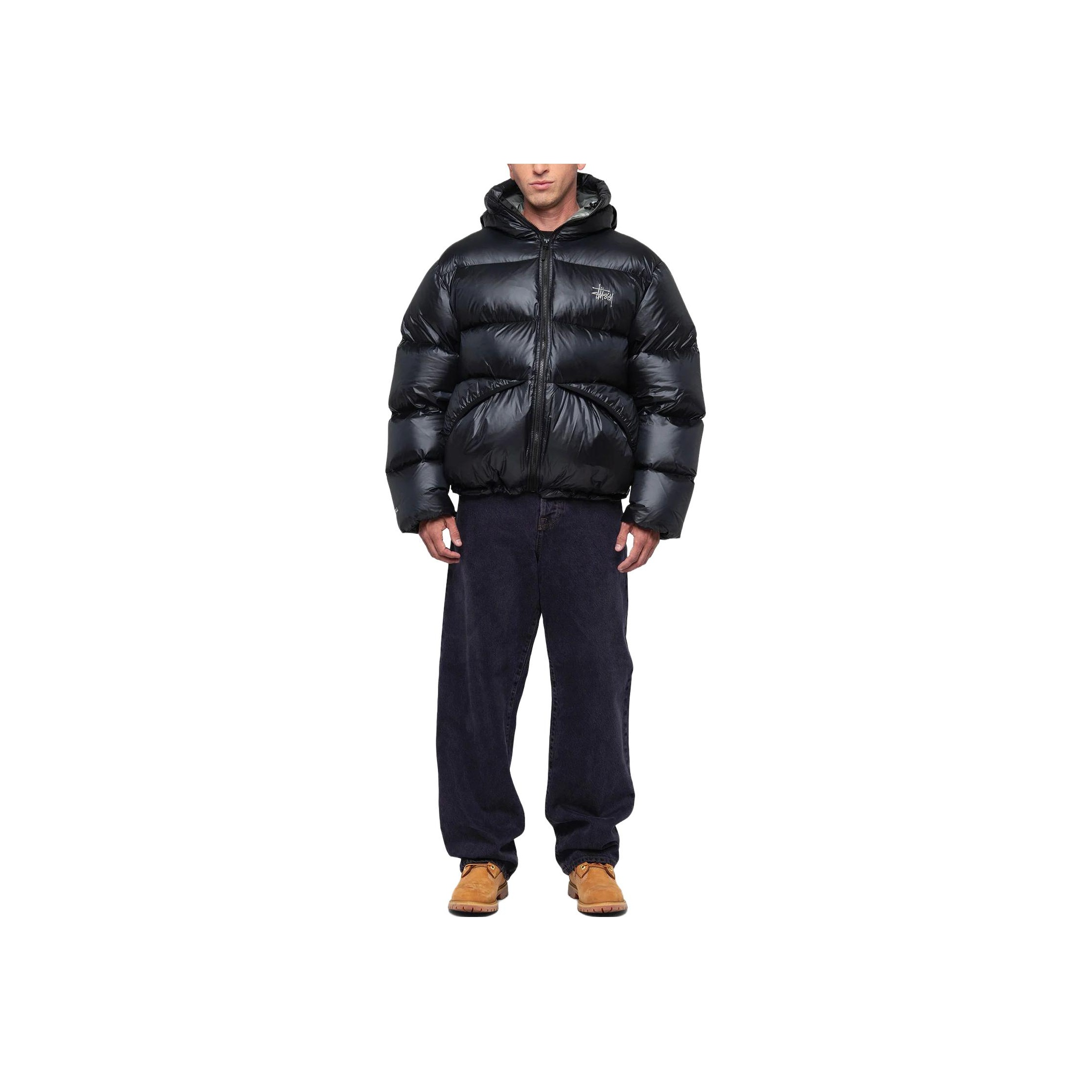 Stussy Down Parka Micro Ripstop Royal Blue L - POIZON