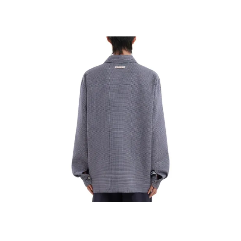MARNI With Cropped Hem Organic Poplin Shirt-2