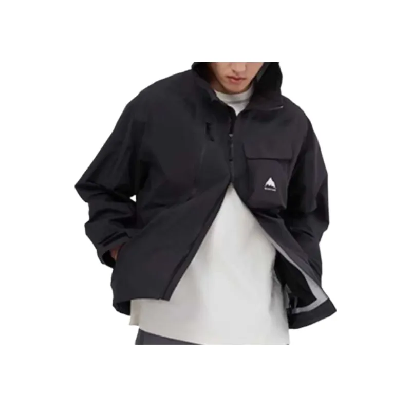 BURTON DRYRIDE 3L Water Resistant Windproof Warm Water Repellent Windbreaker Jacket Men's Black-1