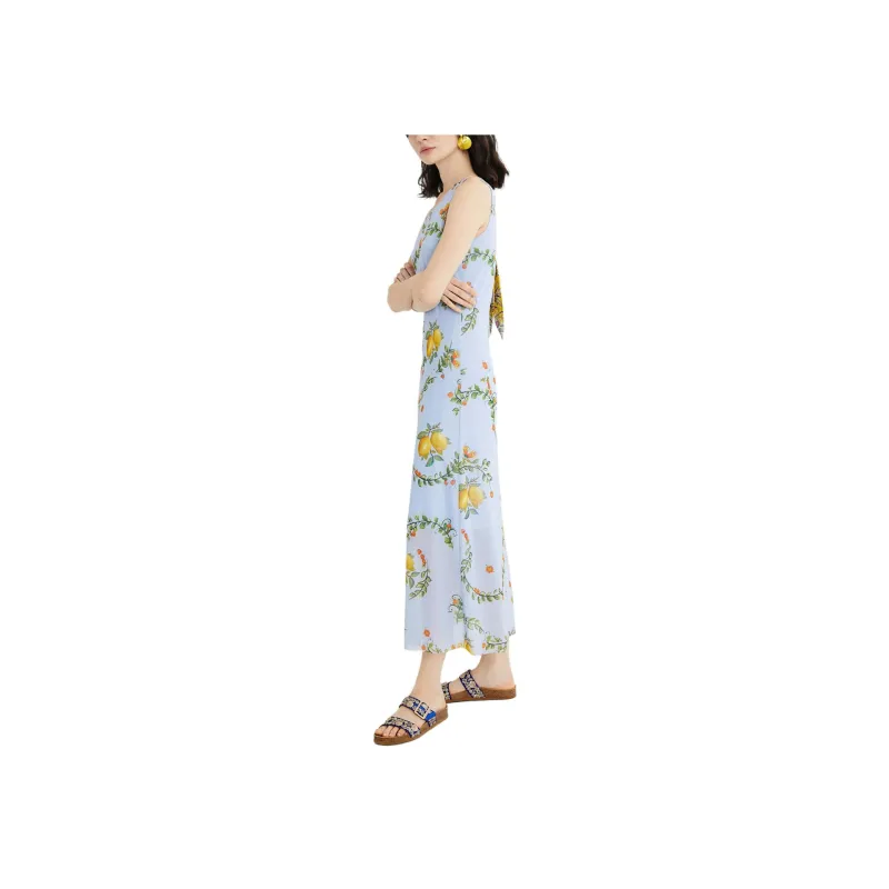 Desigual Sleeveless Dress Women's Blue-2