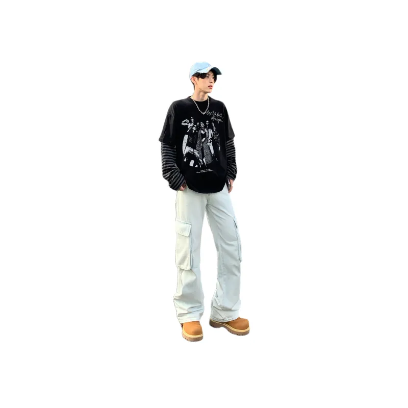 CREAZIONI LA FANTASIA E MOBILE Jeans Unisex Bleached-2