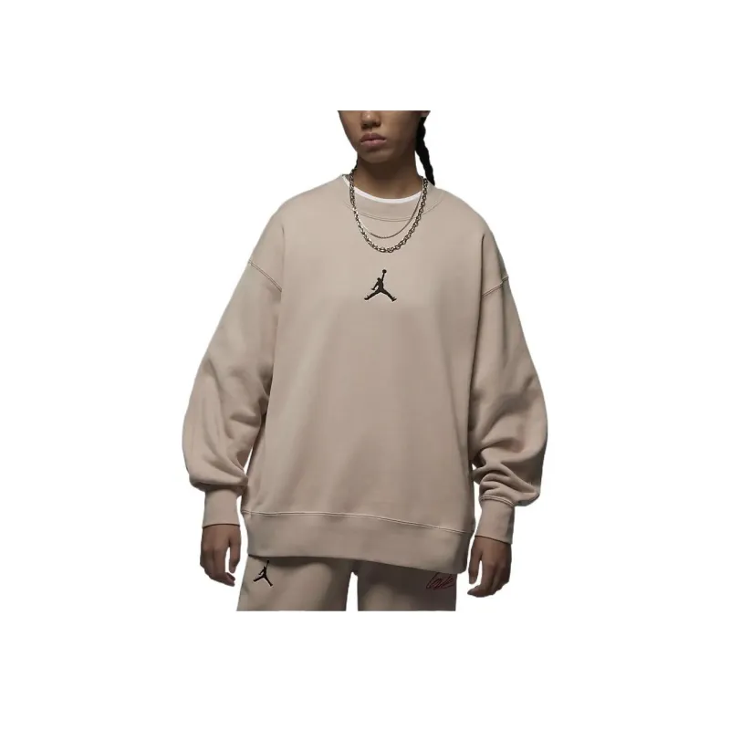Jordan Flight Sweatshirts Women's Fossil Lime-3