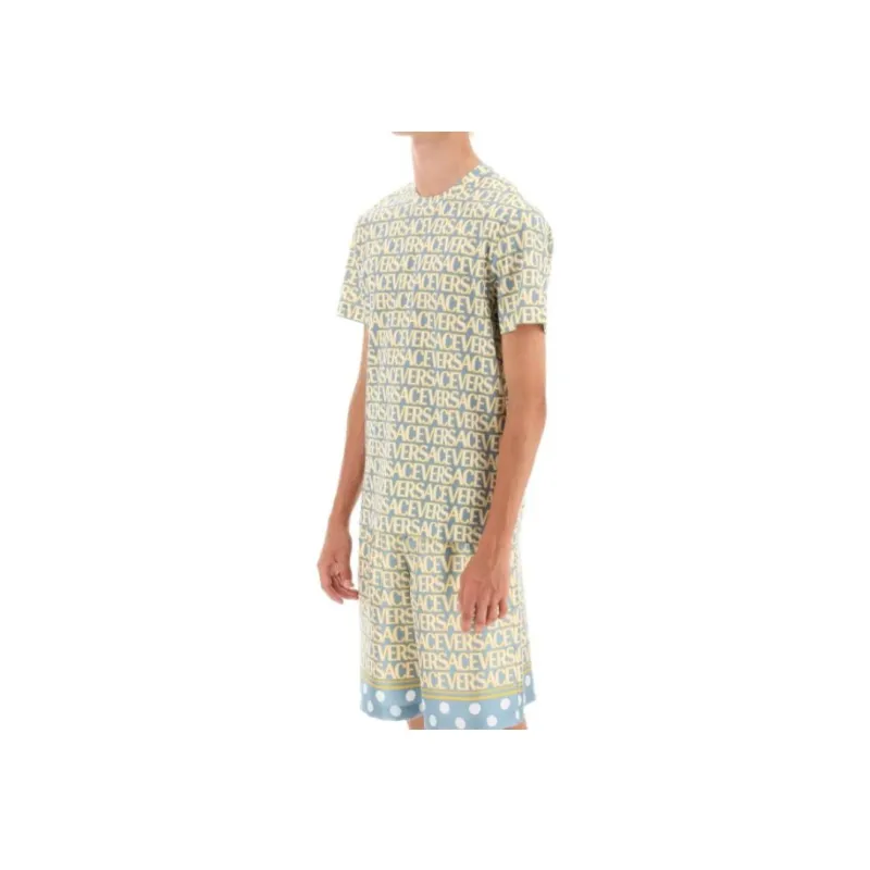VERSACE Allover Logo T shirt-2