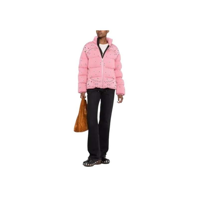 Alanui Bandana Jacquard Puffer Jacket-2