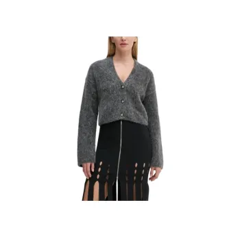 NANUSHKA Henny Cropped Brushed Cardigan