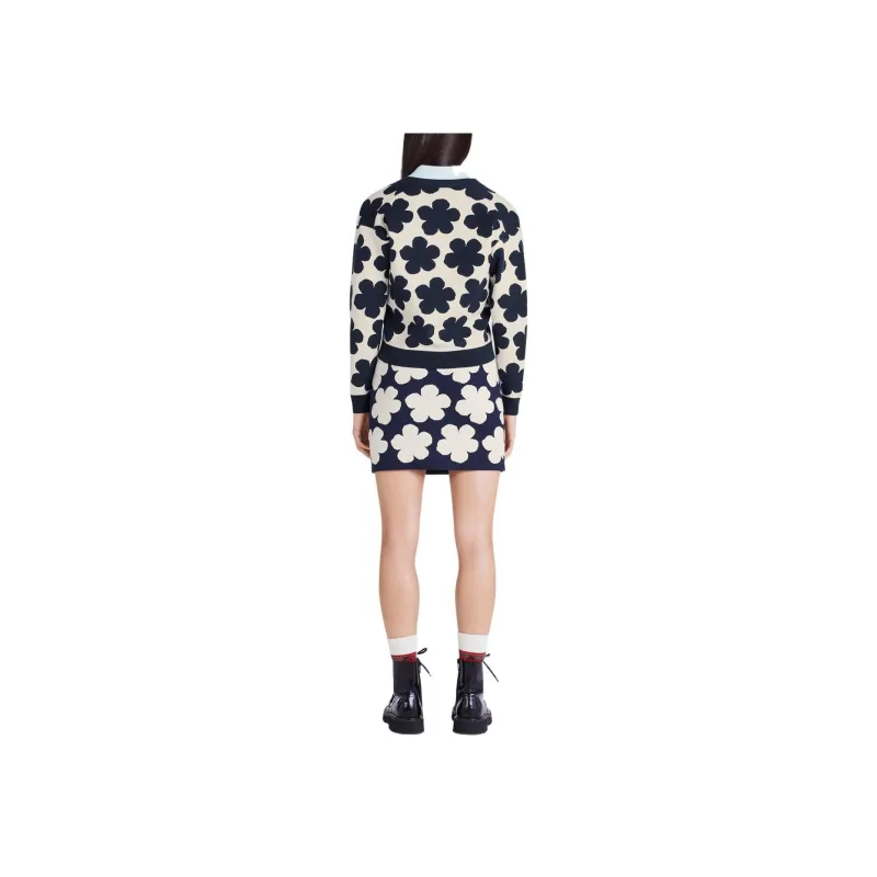 KENZO September Capsule Collection Kenzo X Nigo HANA DOTS Limited Edition FW22 Knitwear Women's Gray White-3