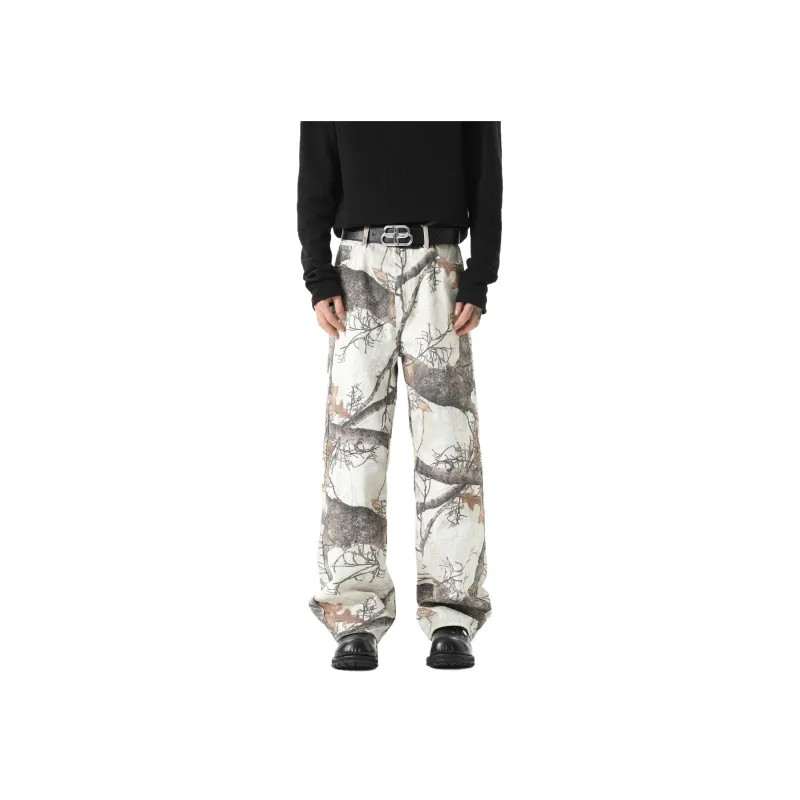 JIMI&JONS Jeans Unisex White Maple Leaf-0