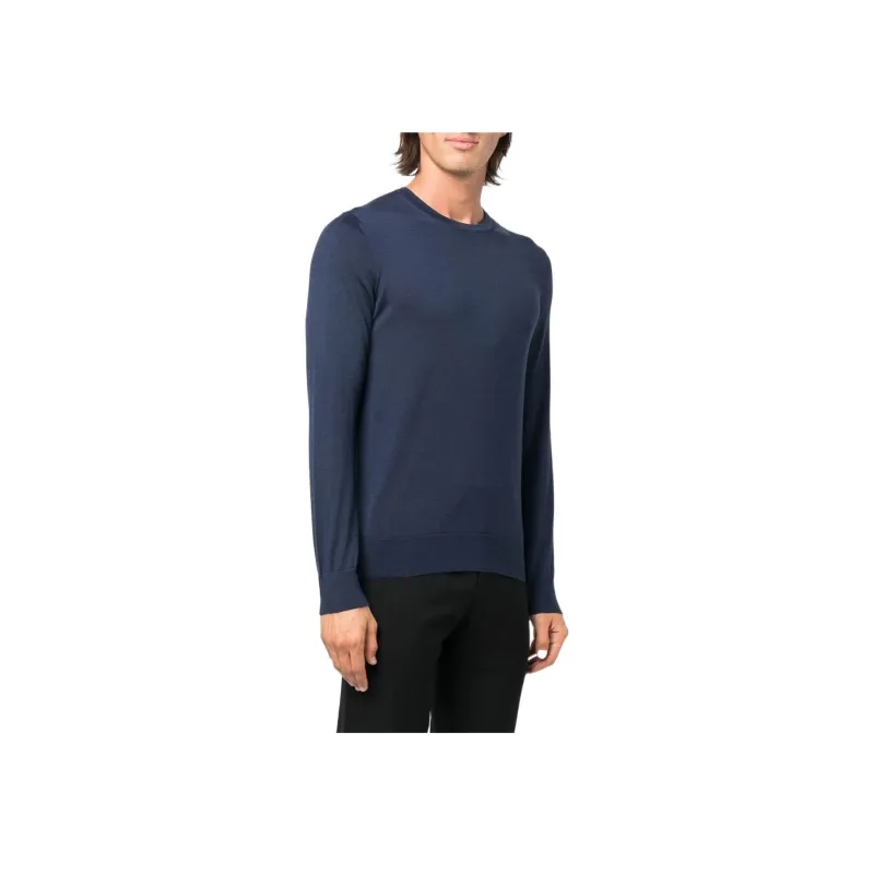 Ermenegildo Zegna Cashmere Sweaters Men Navy Blue-2