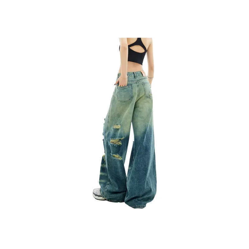 PANDA BASE Jeans Women's Vintage Blue-0
