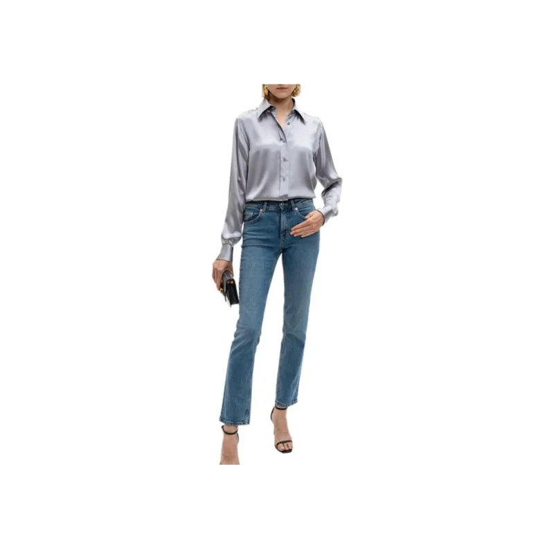TOM FORD Fluid Charmeuse Satin Shirt-2