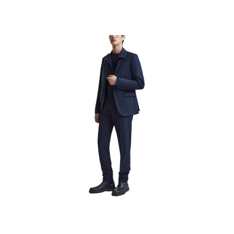 ZARA Suit Trouser Men's Dark Blue-5