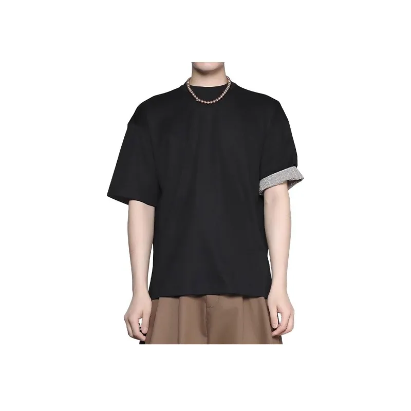 RAYSHOW T Shirts Men Black-2