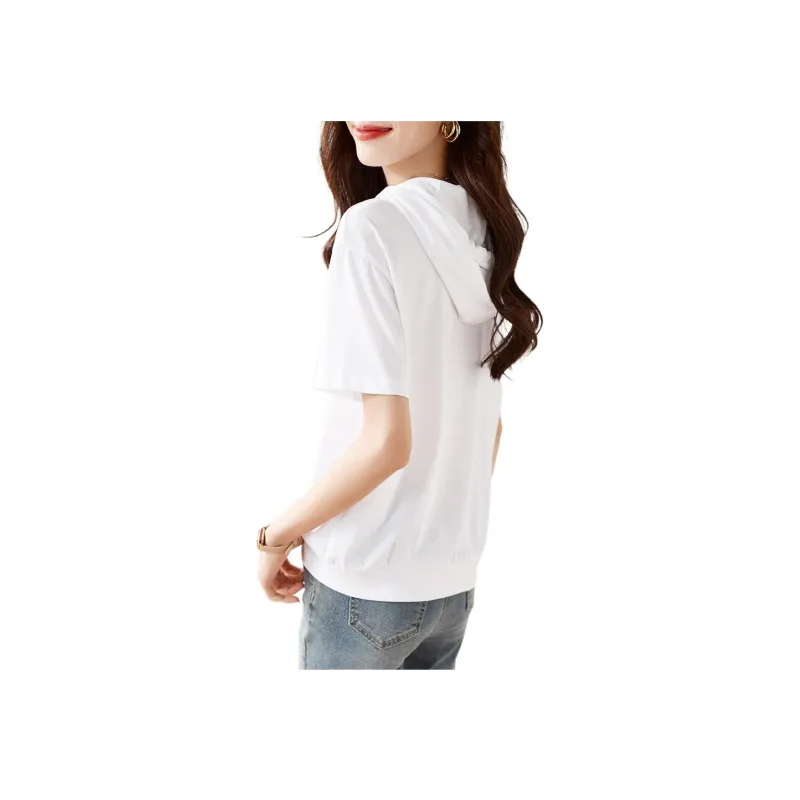 Mo Han Yi Mei Regular T Shirt Women's White-1