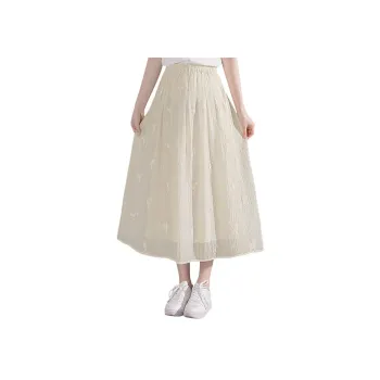 Cypress House Casual Long Skirt Women's Apricot