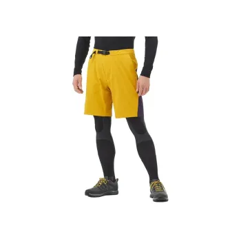 MONTBELL Casual Shorts Men's Mustard Yellow/Blue Purple