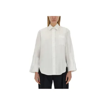 Victoria Beckham Curved Hem Oversize Shirt