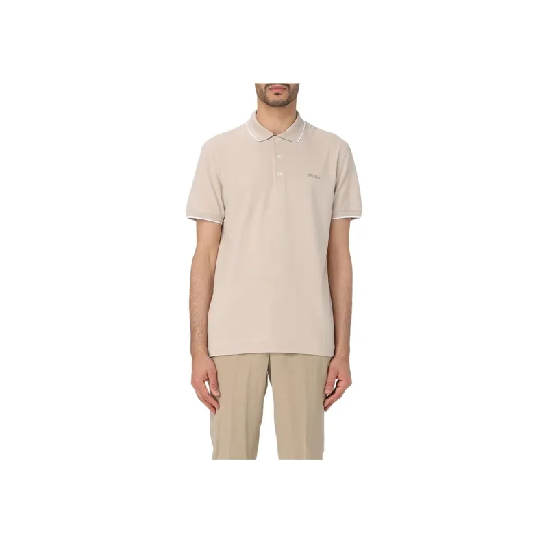 Ermenegildo Zegna Logo embroidered Polo Shirt-0