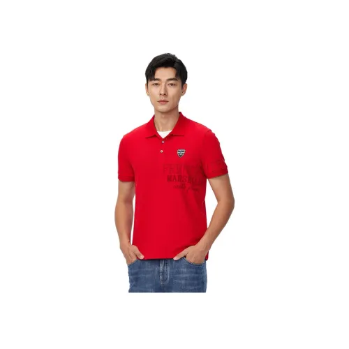 GOOD LUCK GLADIUS 레드 남성 폴로 셔츠