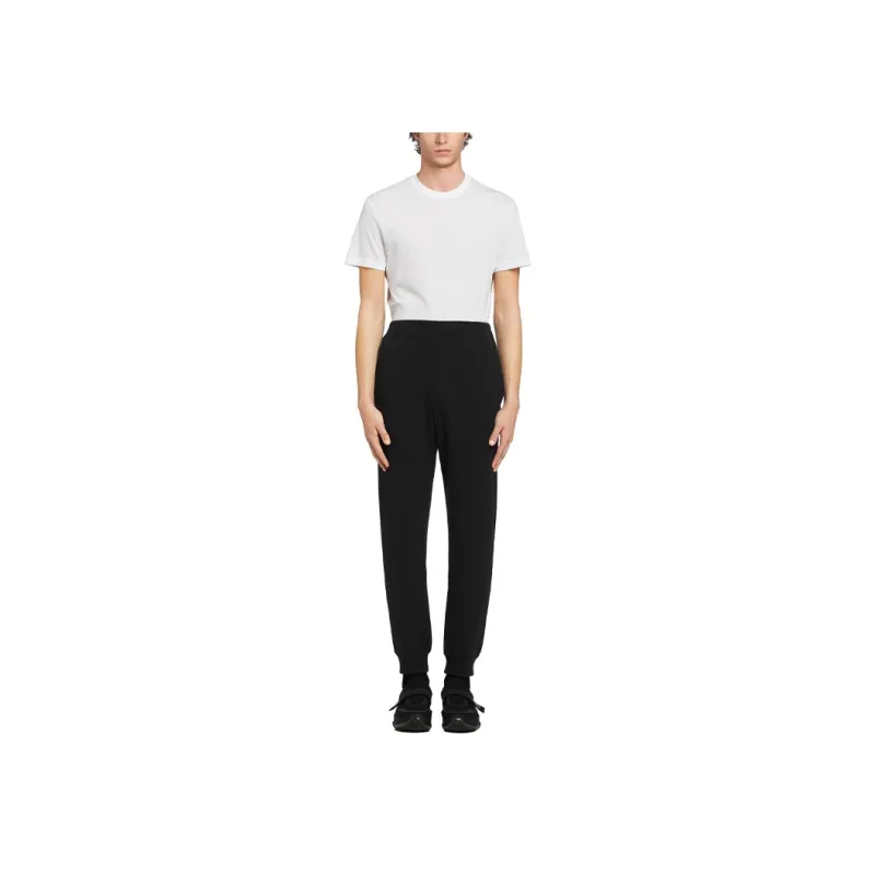 PRADA SS21 Knitted Sports Pants Men's Black-1