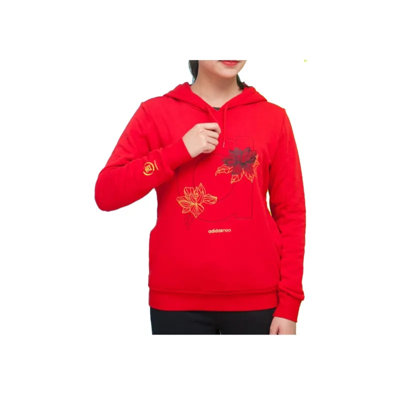 Adidas Neo Sweatshirts Women's Light Scarlet-2