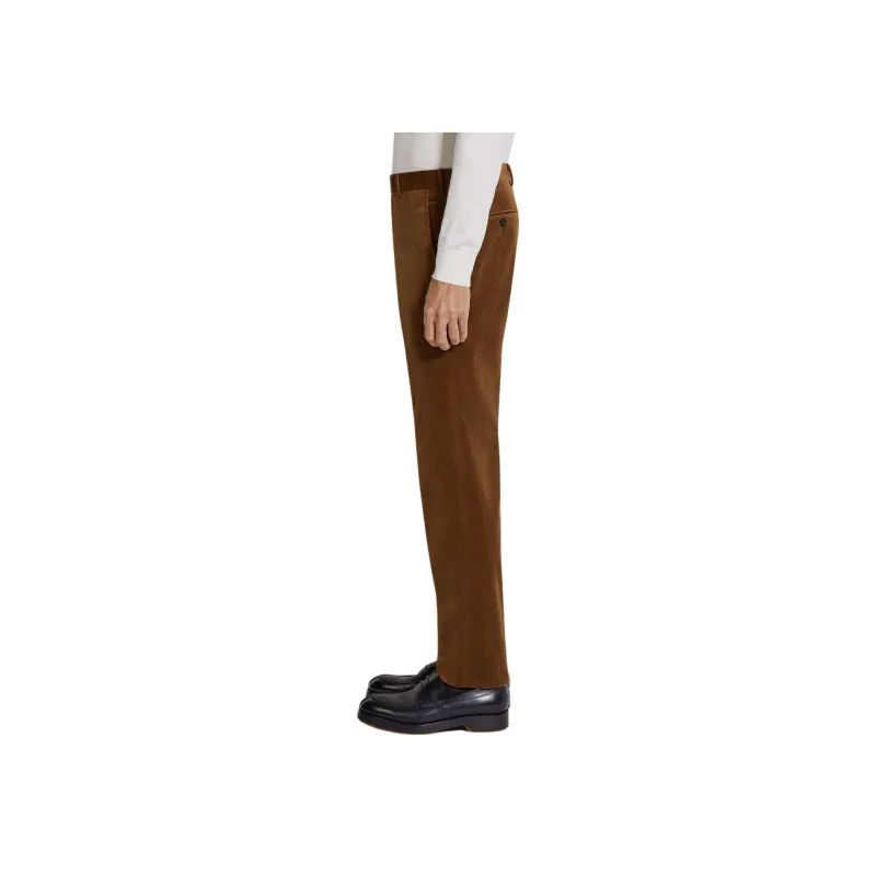 Zegna Cashco FW24 Casual Pants Men's Dark Brown-3