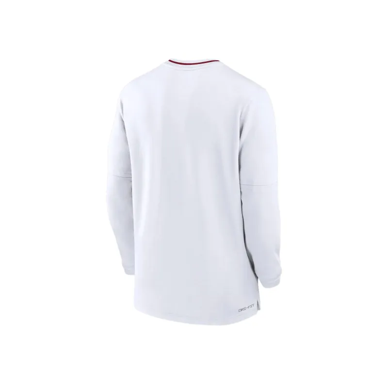 Jordan Oklahoma Sooners Sideline Coach Men's Jordan Dri FIT College 1/2 Zip Long Sleeve Top-1