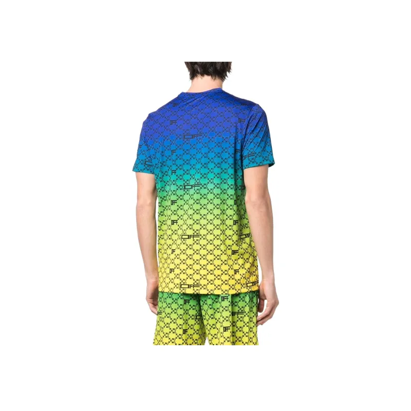 OFF WHITE Iridescent All Over Arrows Monogram T Shirt-3