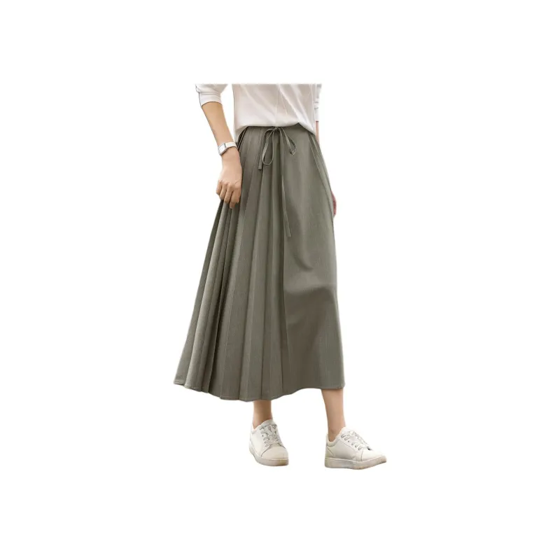 XWI Casual Long Skirt Women's Seaweed Green-0