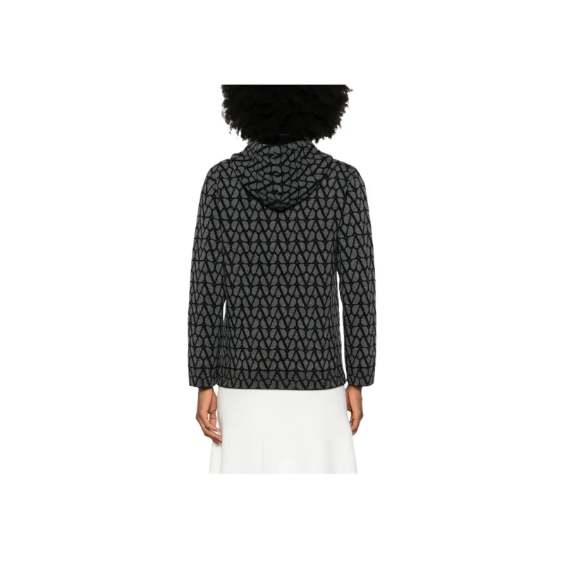 Valentino VLogo Print Cardigan-2