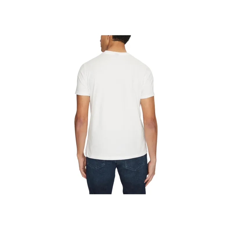 HUGO BOSS Logo embroidered Crew neck T shirt-1