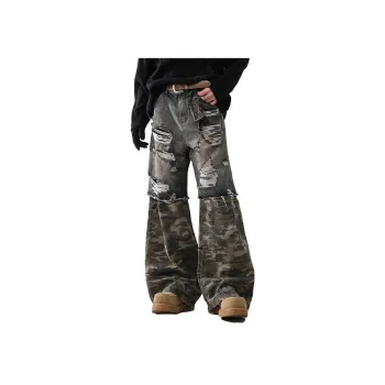 WHELVE Jeans Unisex Camouflage