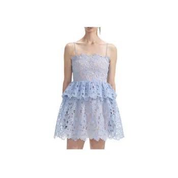 Self portrait Organza Lace Mini Dress