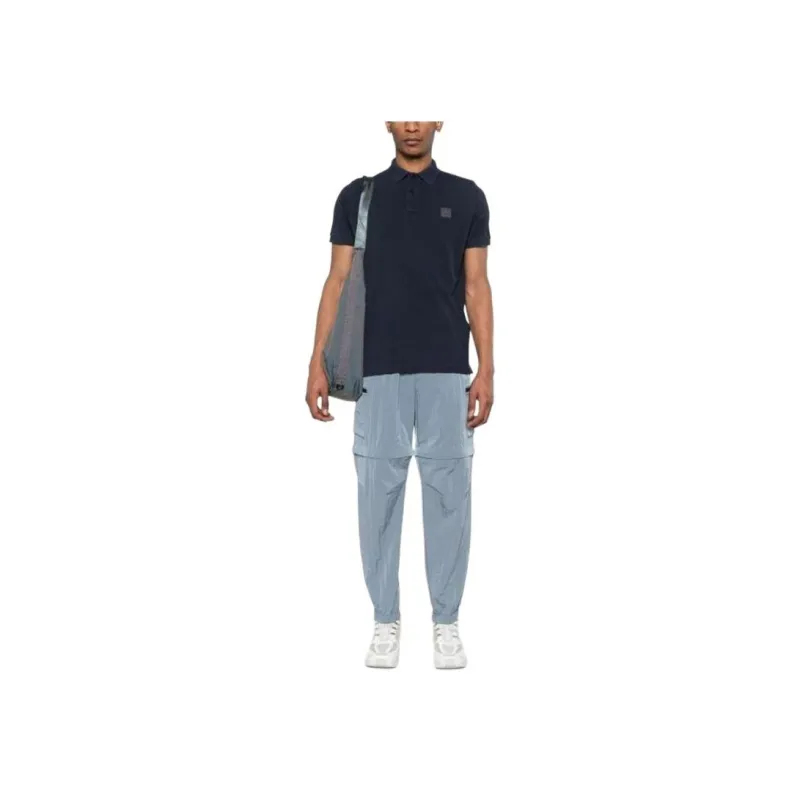STONE ISLAND Logo Patch Short Sleeved Polo Shirt-2